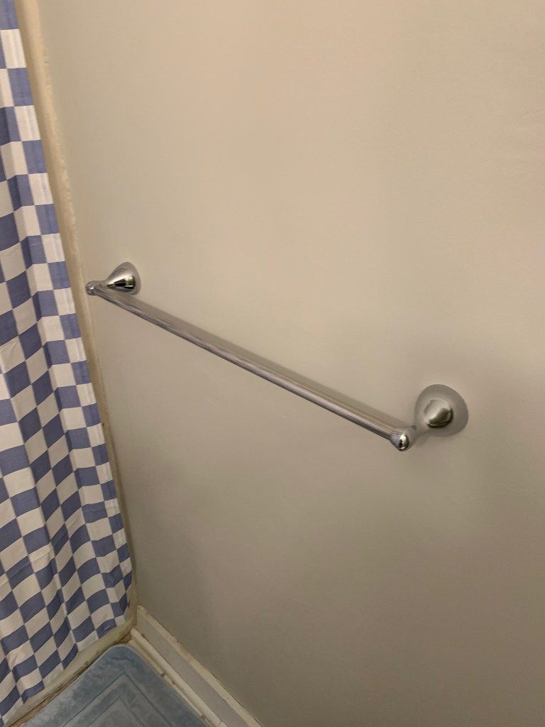 Check It Off Handyman installs towel bars and safety grab bars.
