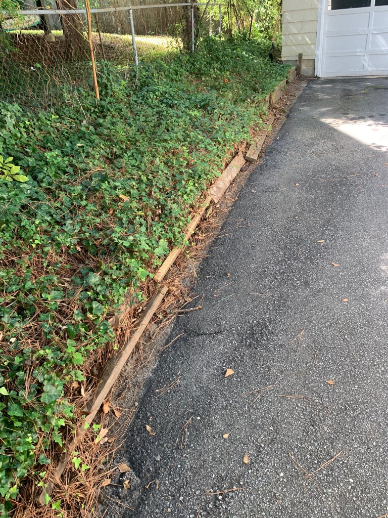 Rotted retaining wall in Raleigh, NC needed replaced